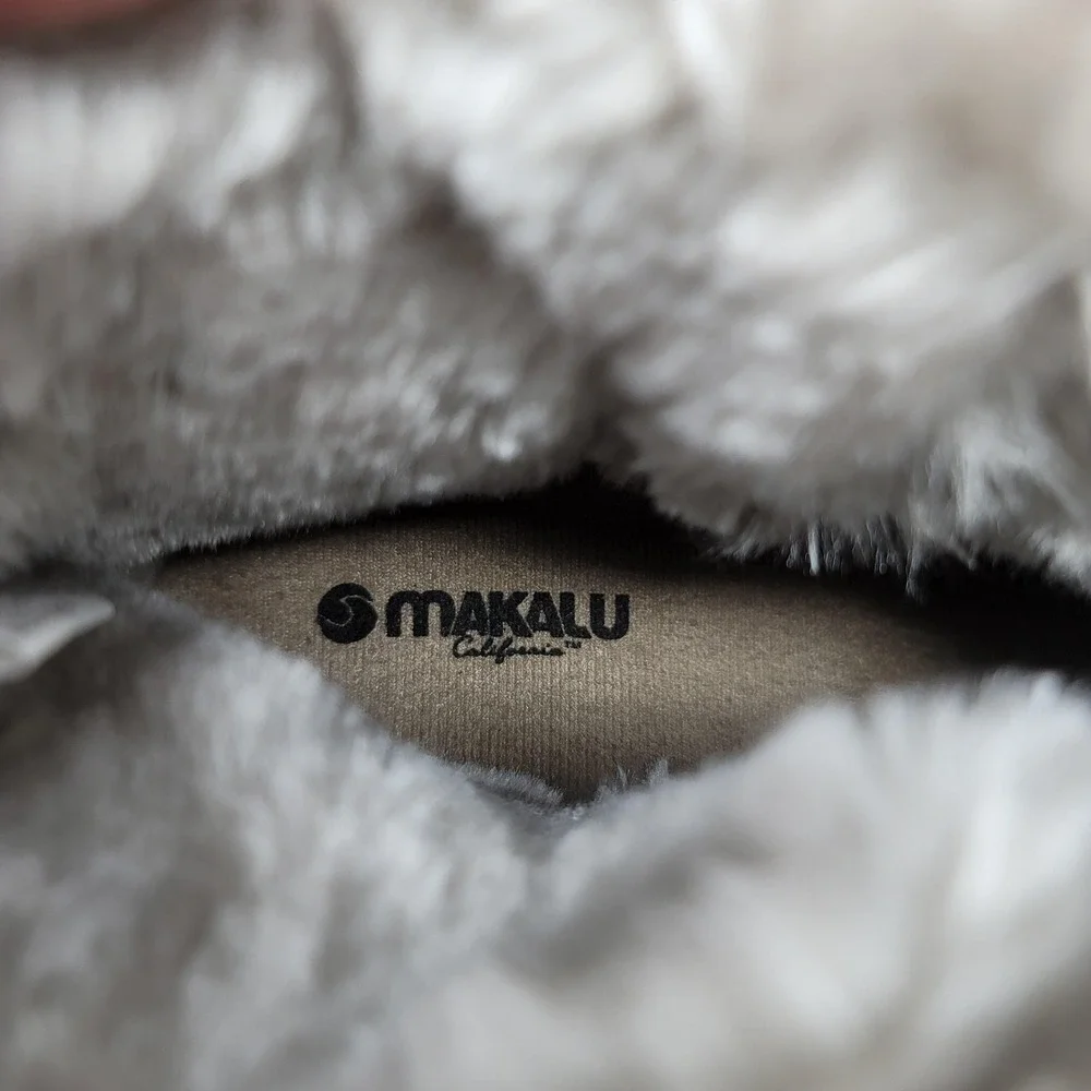 Makalu YADRA‎ Taupe Brown Faux Fur Lined Winter Ankle Boots Booties Women's Sz 8 - Picture 7 of 12